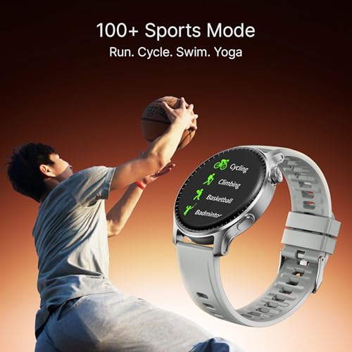 boAt New Launch Ultima Prime smartwatch with 1.43” AMOLED Display, Functional Crown, SOS, BT Calling, Notifications, IP68, Music & Camera Controls, 100+ Sports Modes, Watch Face Studio (Silver Mist) SaumyasStore