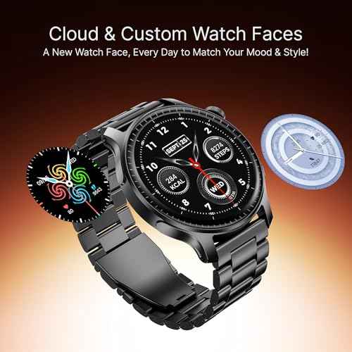 boAt New Launch Ultima Prime smartwatch with 1.43” AMOLED Display, Functional Crown, SOS, BT Calling, Notifications, IP68, Music & Camera Controls, 100+ Sports Modes, Watch Face Studio (Steel Black) SaumyasStore