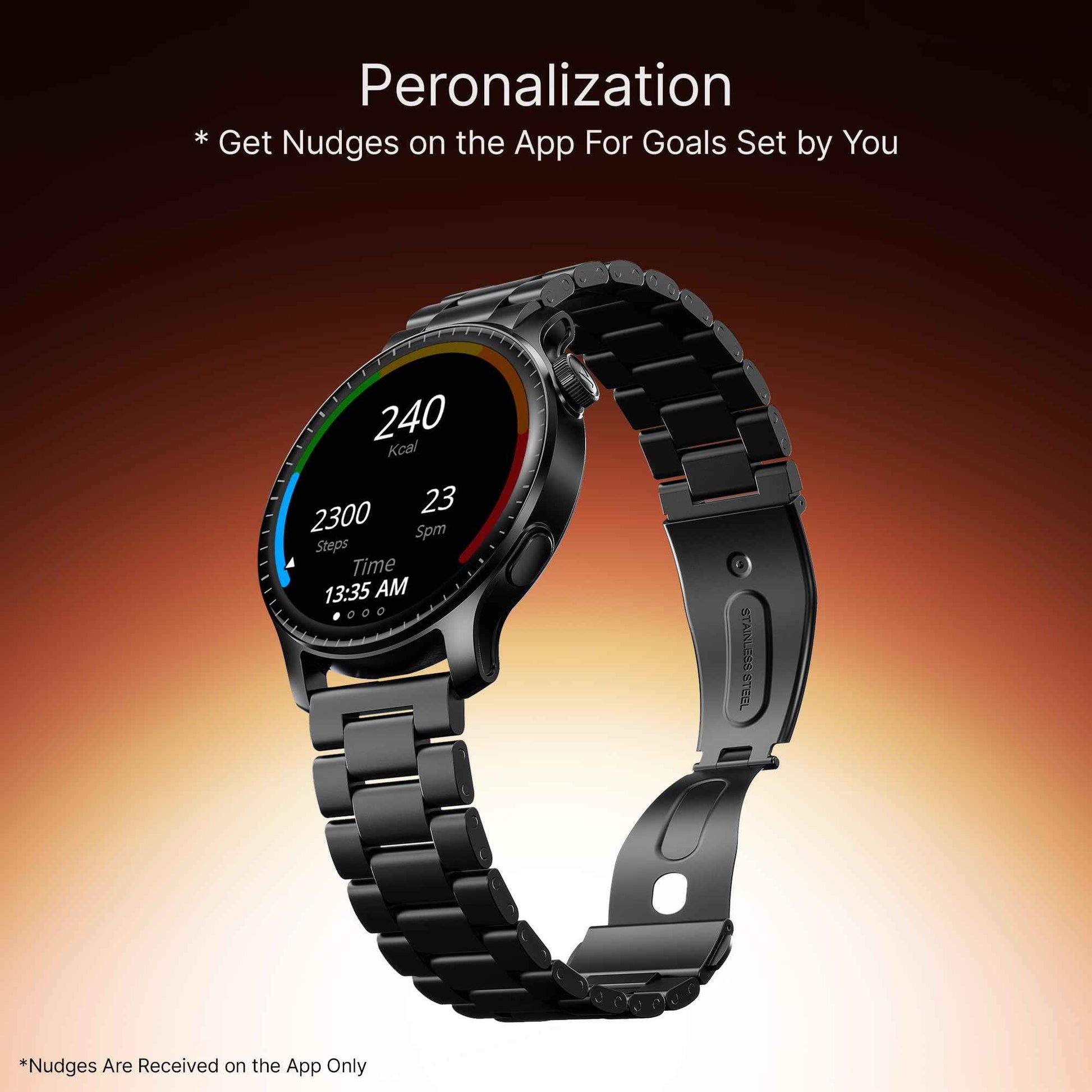 boAt New Launch Ultima Prime smartwatch with 1.43” AMOLED Display, Functional Crown, SOS, BT Calling, Notifications, IP68, Music & Camera Controls, 100+ Sports Modes, Watch Face Studio (Steel Black) SaumyasStore