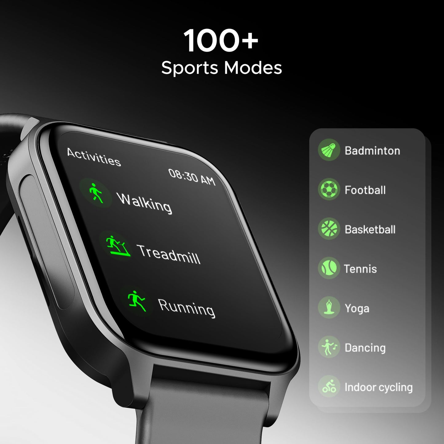 boAt Newly Launched Wave Call 2 Plus Smart Watch w/Bilingual Support (Hindi/English), 1.96”(4.97 cm) HD Display, BT Calling, 100+Sports Modes, Animated Watch Faces, Voice Assistant(Active Black) SaumyasStore