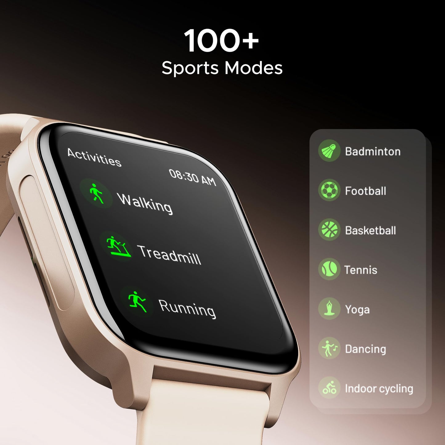 boAt Newly Launched Wave Call 2 Plus Smart Watch w/Bilingual Support (Hindi/English), 1.96”(4.97 cm) HD Display, BT Calling, 100+Sports Modes, Animated Watch Faces, Voice Assistant(Cherry Blossom) SaumyasStore