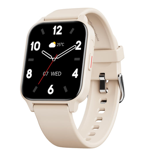 boAt Newly Launched Wave Call 2 Plus Smart Watch w/Bilingual Support (Hindi/English), 1.96”(4.97 cm) HD Display, BT Calling, 100+Sports Modes, Animated Watch Faces, Voice Assistant(Cherry Blossom) SaumyasStore