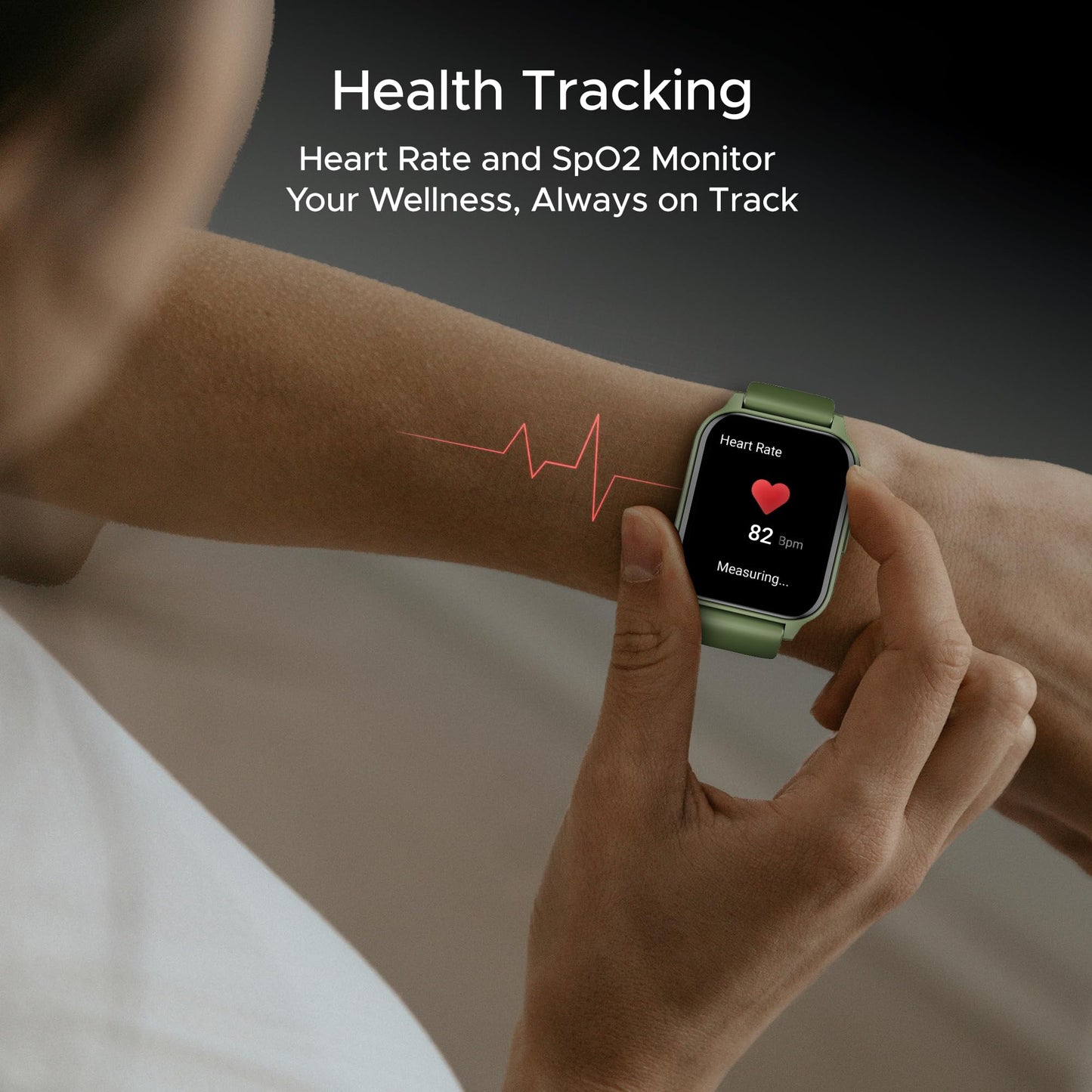 boAt Newly Launched Wave Call 2 Plus Smart Watch w/Bilingual Support (Hindi/English), 1.96”(4.97 cm) HD Display, BT Calling, 100+Sports Modes, Animated Watch Faces, Voice Assistant(Olive Green) SaumyasStore