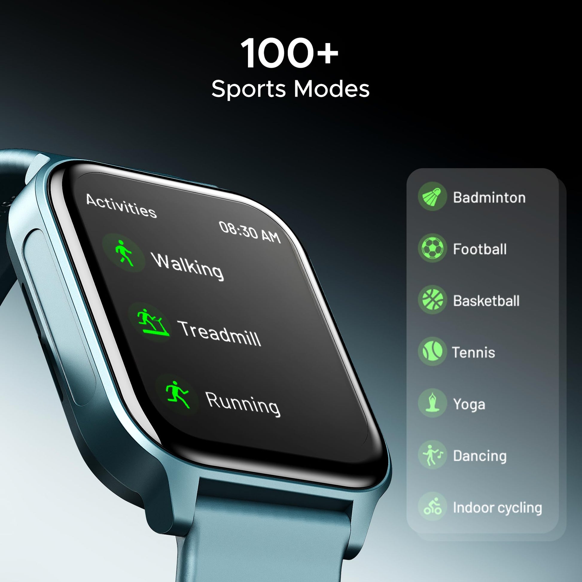 boAt Newly Launched Wave Call 2 Plus Smart Watch w/Bilingual Support (Hindi/English), 1.96”(4.97 cm) HD Display, BT Calling, 100+Sports Modes, Animated Watch Faces, Voice Assistant(Teal Blue) SaumyasStore