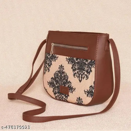 Zouk Mughal Motif U-Shaped Sling Bag