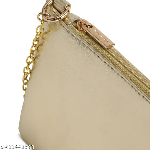 Fastrack Golden Party Sling Bag for Women