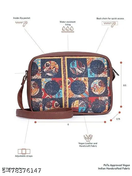 Zouk African Art Sling Bag