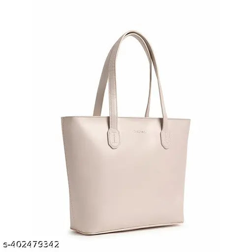 Fastrack Women's Solid Pumice Tote White