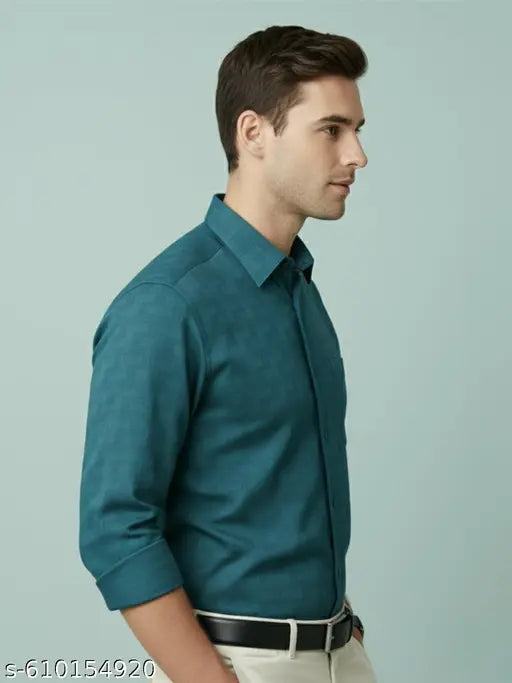 Vida Loca Cotton Self Design Shirt for men