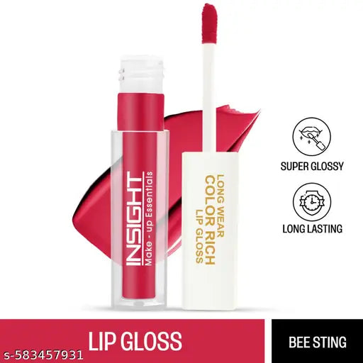 Insight Make-Up Essentials Long Wear Color Rich Lip Gloss 4ml -(03 Bee Sting)