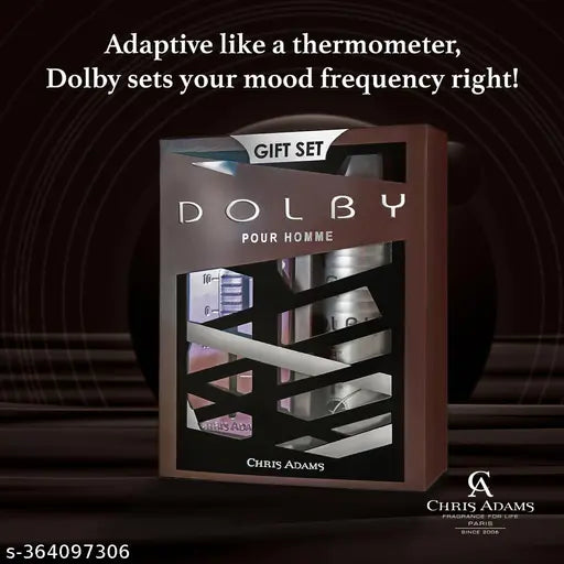 Chris Adams Gift Set - Dolby | EDP, 100ml + Deodorant Body Spray, 200ml