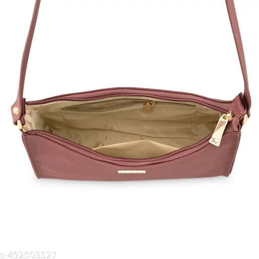 Textured Powder Pink Shoulder Bag