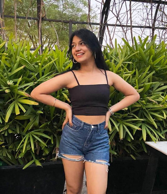 Black Rayon Cami Top