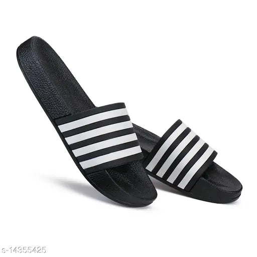 Bersache Men Black CasualCasual Slipper & Flipflop