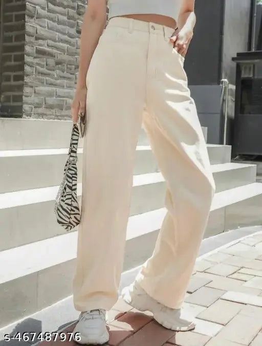 HIGH WAIST WIDELEG JEANS