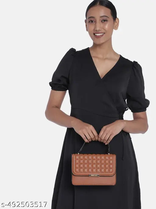 Fastrack Brown Quilted Satchel