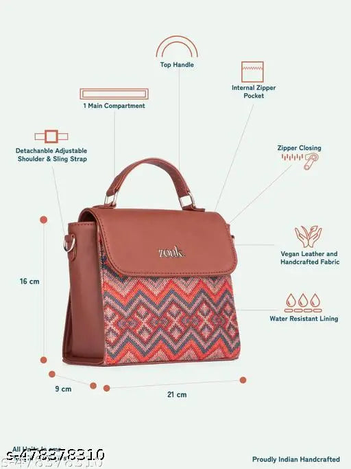 ZOUK Gwalior Weaves Statement Sling Bag