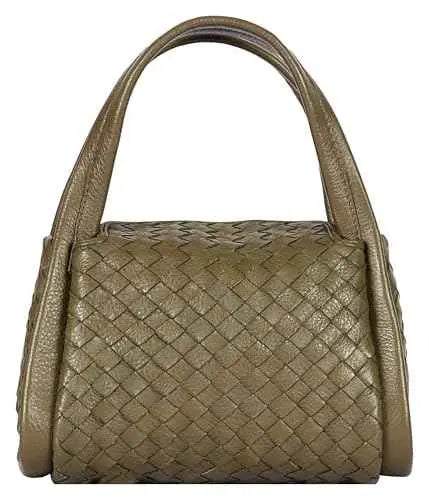 eske Adeline Braided Genuine Leather Women Satchel (Taupe) SaumyasStore