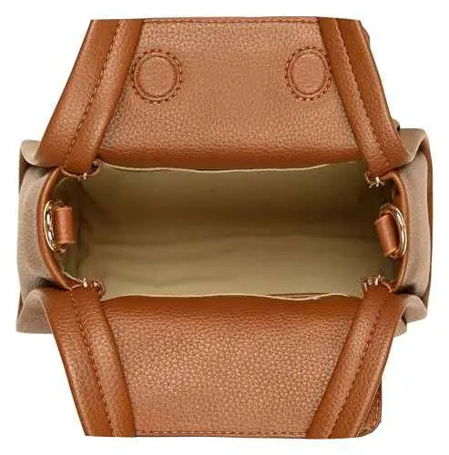 eske Adeline Vegan Leather Women Satchel (Cognac) SaumyasStore