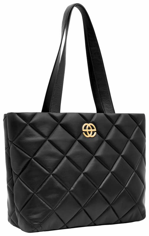 eske Elif- Genuine Leather Tote Handbag For Women - Spacious Compartments - Work and Travel Bag - Durable - Water Resistant - Adjustable Strap - SaumyasStore