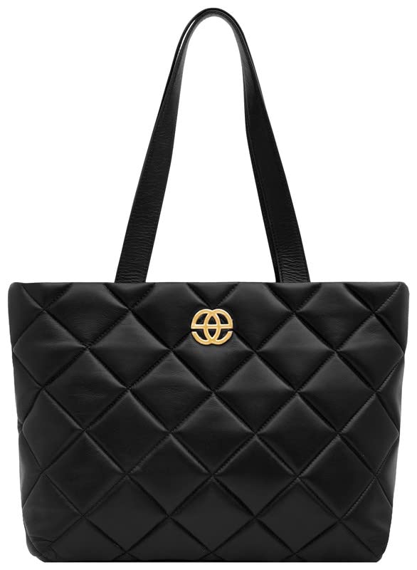 eske Elif- Genuine Leather Tote Handbag For Women - Spacious Compartments - Work and Travel Bag - Durable - Water Resistant - Adjustable Strap - SaumyasStore