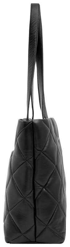 eske Elif- Genuine Leather Tote Handbag For Women - Spacious Compartments - Work and Travel Bag - Durable - Water Resistant - Adjustable Strap - SaumyasStore