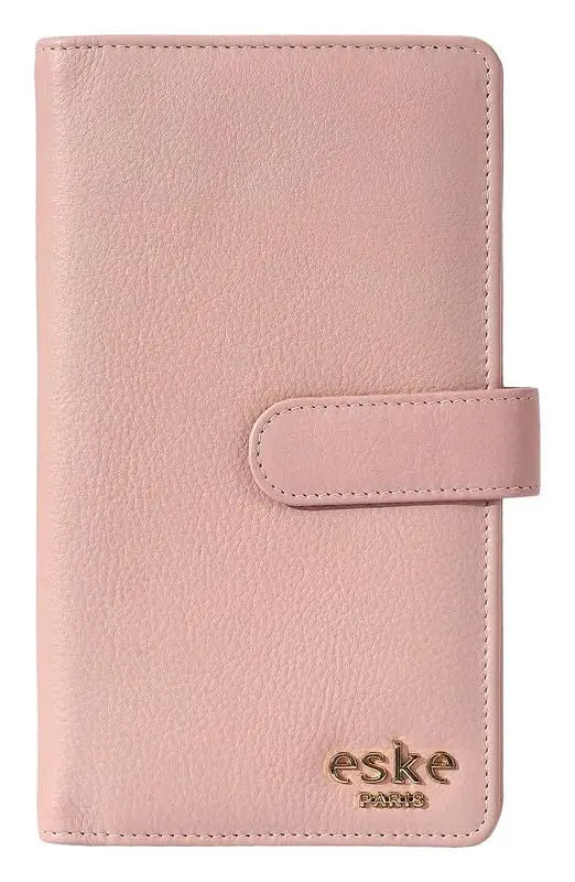 eske Greta Genuine Leather Women's Two Fold Wallet - 8 Card Holders - Spacious Compartment -Zipper Closure SaumyasStore