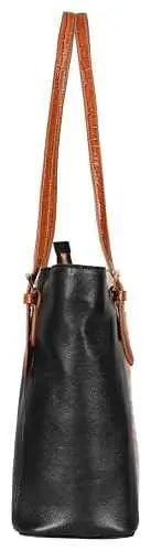 eske Rachel Genuine Leather Tote Bag, 13 inch Laptop Compatible, Cushioned Interior, Multiple Pockets, Adjustable Shoulder Strap SaumyasStore