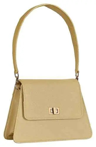 eske Sofia Vegan Leather Shoulder Bag (Gold Saffiano) SaumyasStore