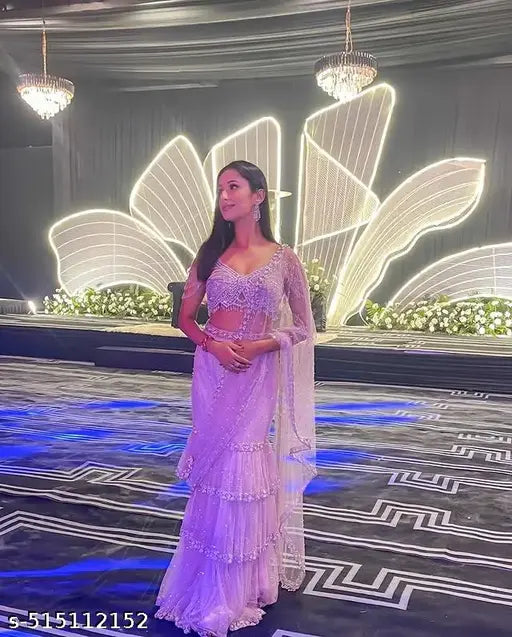 Fancy Thread Work With Sequnce Work With Rivet Moti Work