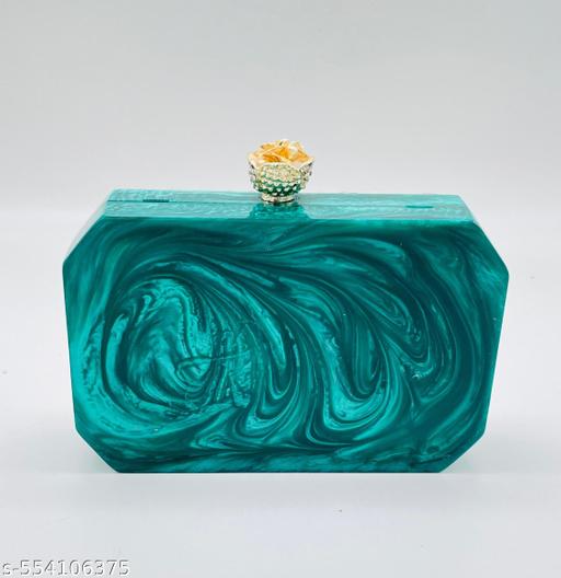 NEW STYLE HANDICRAFT Resin clutch bag women bag party bag stylish women bag premium quality hand bag party bag