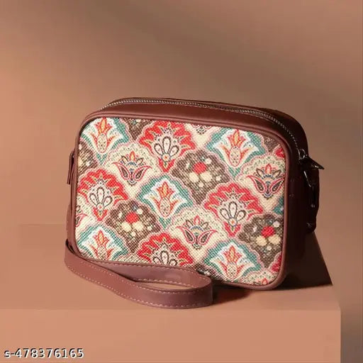 Zouk Mughal Art Multicolor Sling Bag