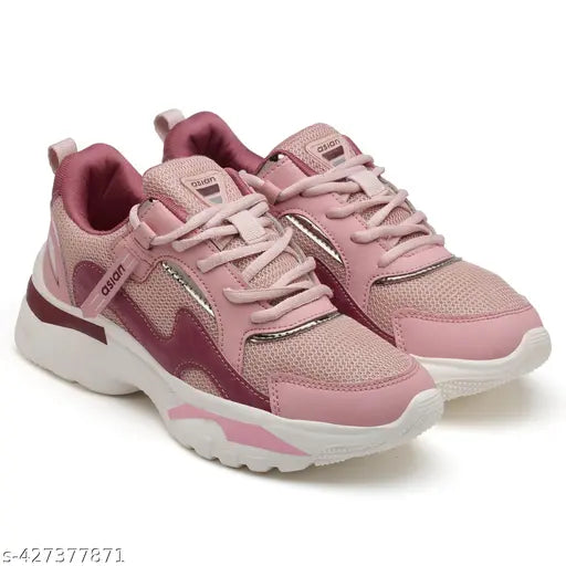 Asian SUPERFLY-04NcPINKMAUVE Running Sports Shoe For Women