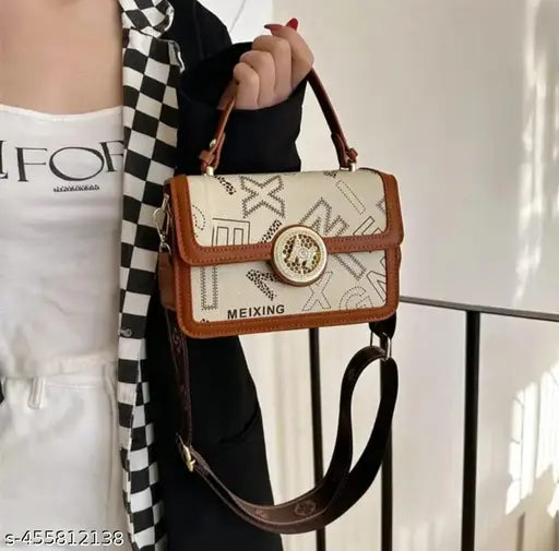 Women Beige Hand Bag