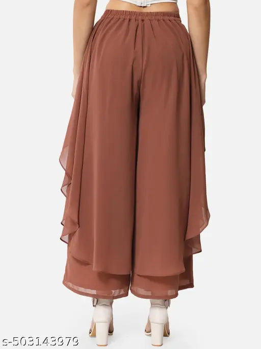 OTIRA Women Palazzo Pants | Stylish & Comfortable Wide Leg Trousers for Casual & Ethnic Wear
