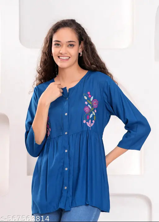 Women Trendy Rayon Top