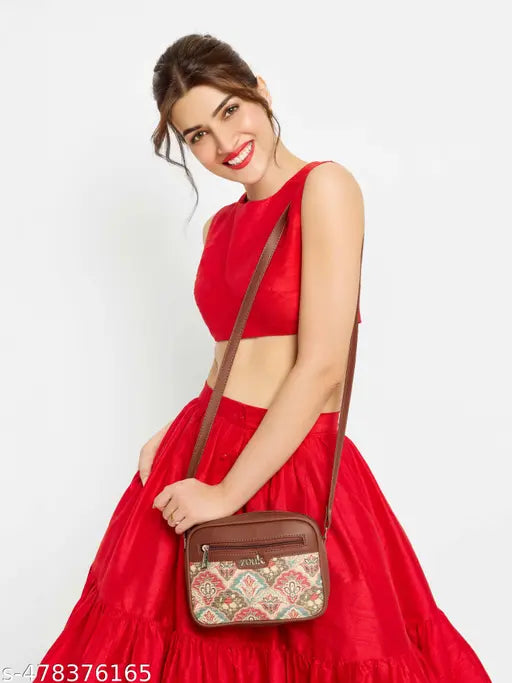Zouk Mughal Art Multicolor Sling Bag