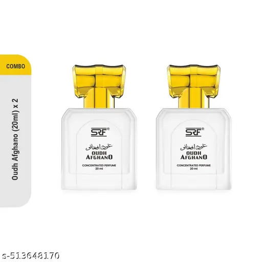 Ramsons SRF Oudh Afghano Concentrated Perfume Oil for Men & Women | 20 ML x 2 |Attar Perfume Roll on