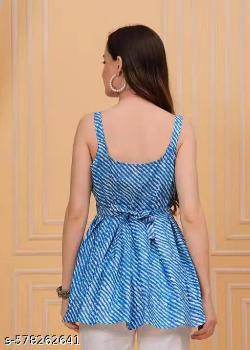 Cotton Stylish Sleeveless Tops for Women and Girls