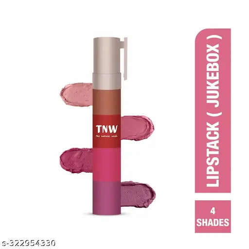 TNW- The Natural Wash Lipstack- 02. Jukebox | With Jojoba oil, Vitamin E & Shea butter | Ultra Pigmented | Transferproof | 6.4g