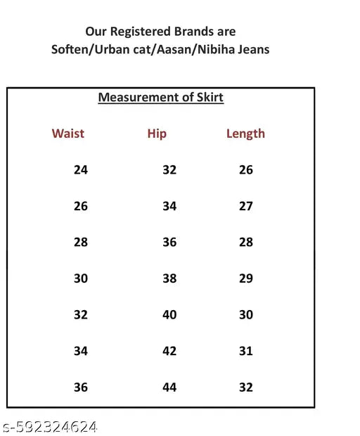 Woman High Waist Denim Skirt