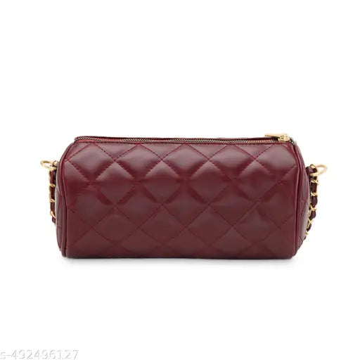 Fastrack Quilted Cylinder Sling Bag for Women