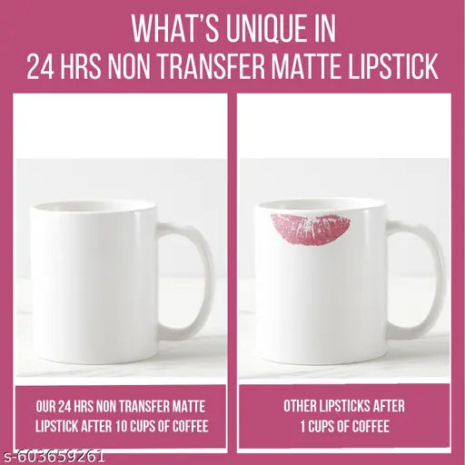 INSIGHT Make-up Essentials 24 Hrs Non Transfer Matte Lipstick 3g (Instagram)