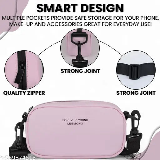 Crossbody Sling Bag for Women & Girls | Compact Shoulder Purse For Travel, Shopping & Casual Wear | Lightweight Everyday Side Bag,  Fashion Sling Bag for Girls & Women | Multipurpose Shoulder Pouch for Mobile, Wallet, Keys & Makeup, Trendy Daily Mini Purs