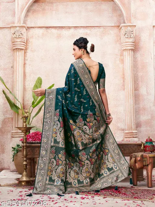 PACK OF 1 WOMEN SATIN JACQUARD CREPE MORPEACH  SAREE CHIFFON  BLEND SAREE FLORAL PRINTED SAREE DIGITAL PRINT SAREE CASUAL WEAR SAREE SAREE WITH BLOUSE PIECE SAREE FOR WOMEN SOFT FABRIC SAREE STYLISH SAREE FOR LADIES  CREPE MORPEACH  SAREE CHIFFON  BLEND S