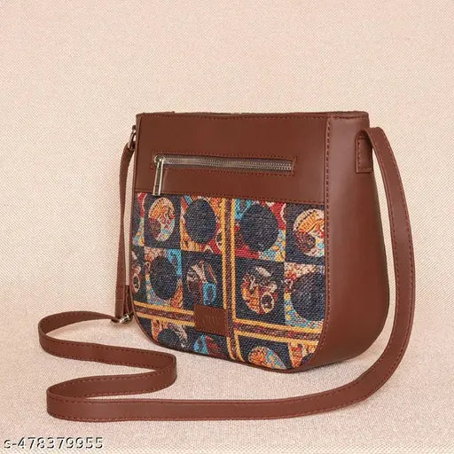 Zouk African Art U-Shaped Sling Bag