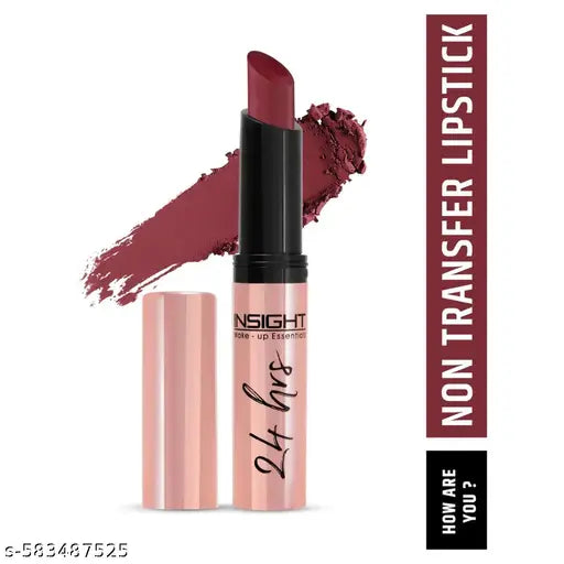 Insight Make-Up Essentials  24 Hrs Non Transfer Matte Lipstick 3g (05HOW ARE YOU)