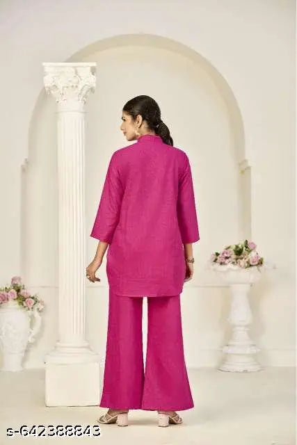 Trendy Designer Code-Set With Embroidered For Women