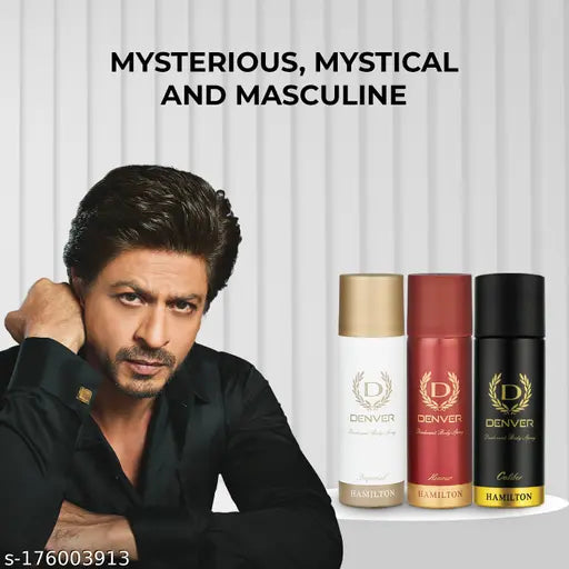 DENVER Caliber,Honour & Imperial Nano Travel Size Pack Deo Perfume Body Spray - For Men  (50ml X 3 )