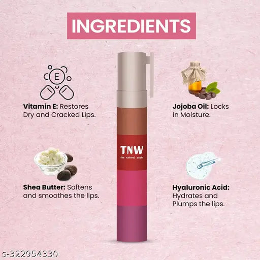 TNW- The Natural Wash Lipstack- 02. Jukebox | With Jojoba oil, Vitamin E & Shea butter | Ultra Pigmented | Transferproof | 6.4g